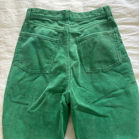 Urban outfitters green high and wide corduroy pants - Picture 4 of 4